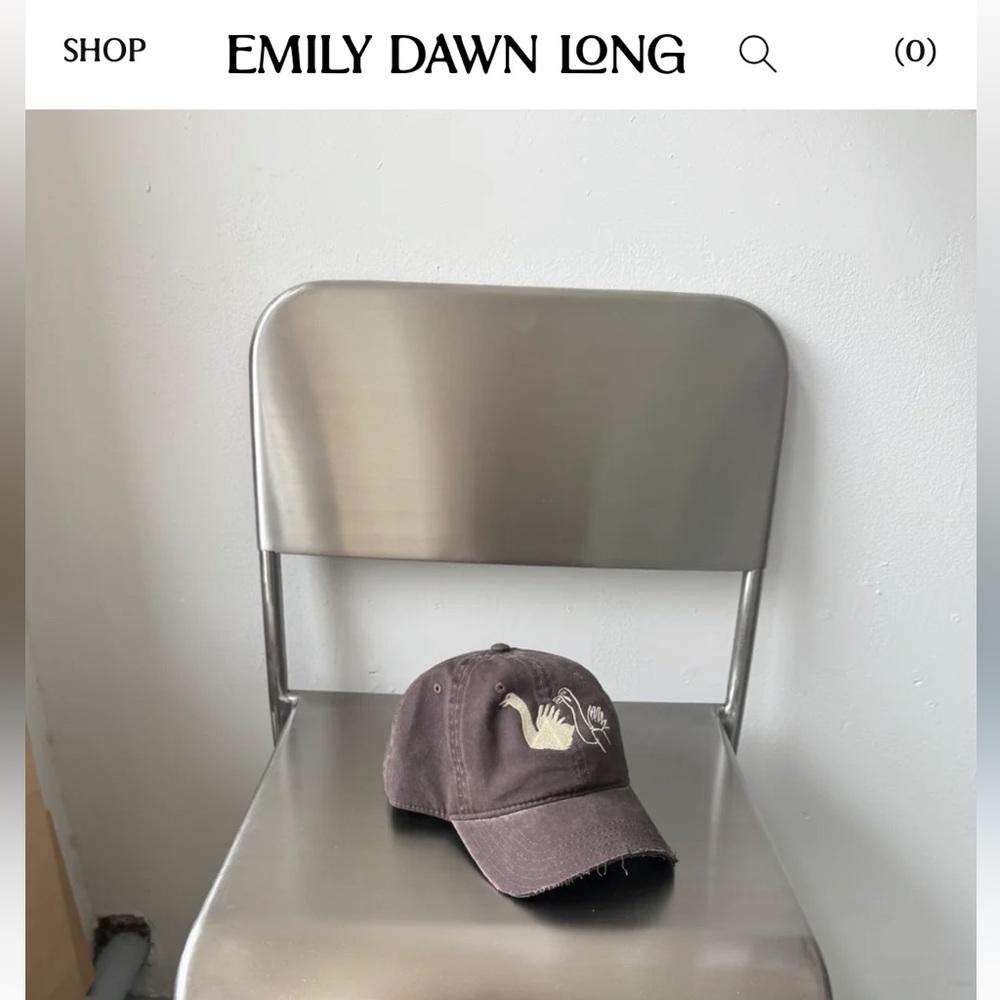 Emily Dawn Long Swan Shadow puppet hat- in Washed Brown